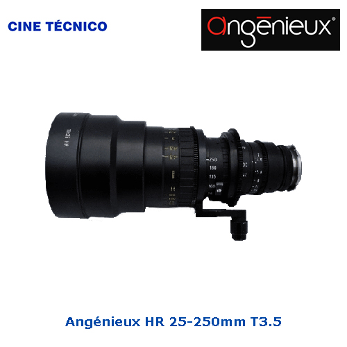 Alquiler ópticas Angénieux HR 25-250mm T3.5 - Cine Técnico