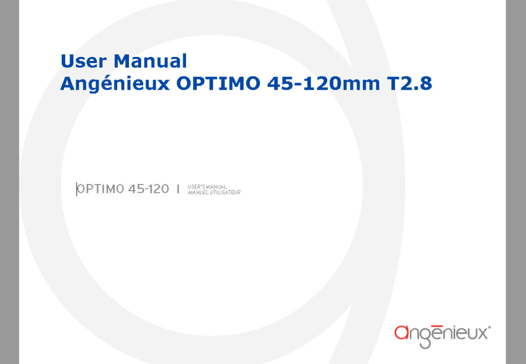 Angénieux OPTIMO 45-120mm T2.8 User Manual