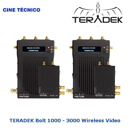 Alquiler TERADEK Bolt 1000 - 3000 Wireless Video - Cine Técnico