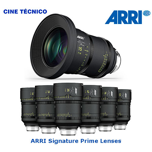 Alquiler ARRI Signature Prime lenses - Cine Técnico