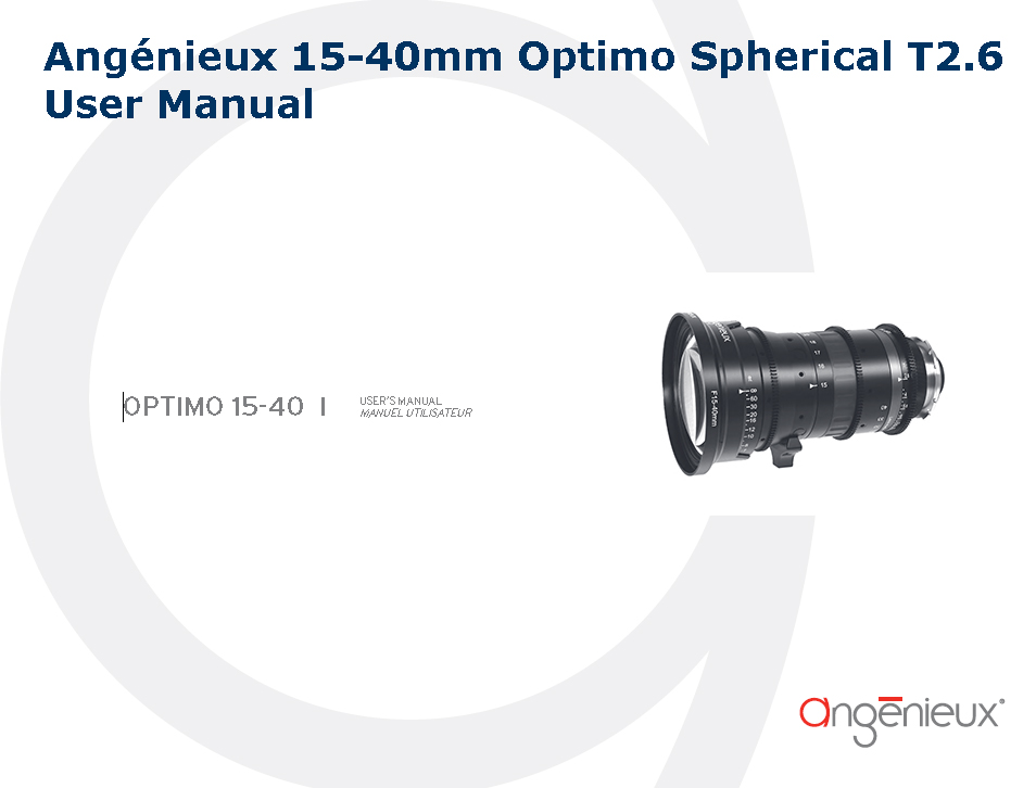 Angénieux 15-40mm Optimo Spherical T2.6