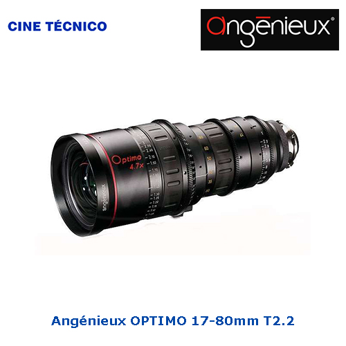 Alquiler ópticas Angénieux OPTIMO 17-80mm T2.2 - Cine Técnico