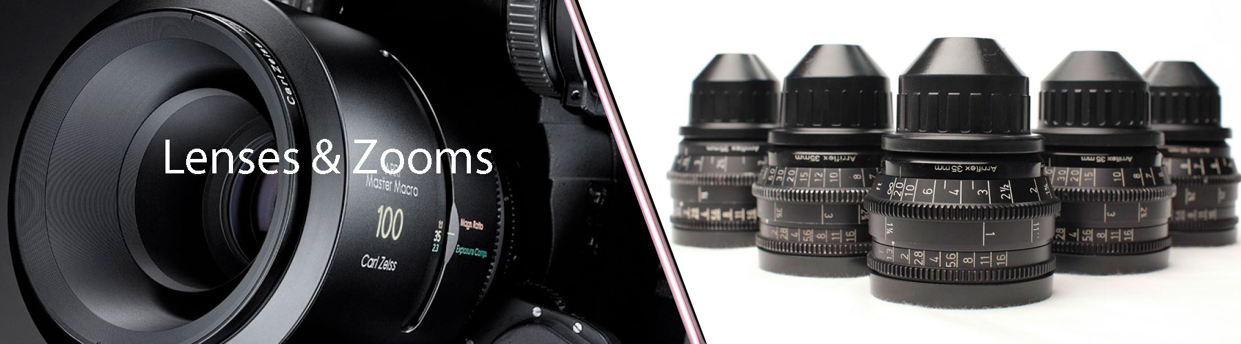 Cine Lenses Hire / Sets &Zooms Rental - Cine Técnico