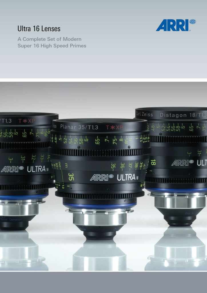 ARRI Ultra 16 lenses Brochure