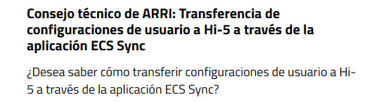 Consejo Tecnico 14 Hand Unit Hi-5-I-ARRI