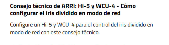 Consejo Tecnico 16 Hand Unit Hi-5-I-ARRI