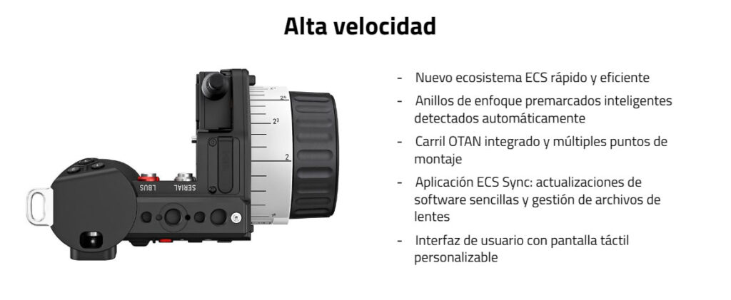 Alta velocidad ARRI Hi-5 wireless camera and multi-axis lens control