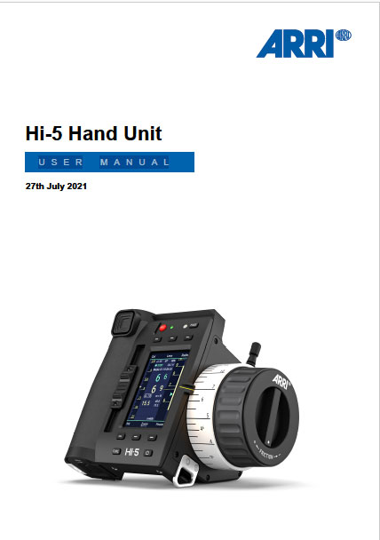 ARRI Hi-5 wireless camera - User manual